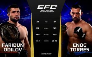 Видео боя Фаридун Одилов – Энок Солвес Торрес Eagle FC 43