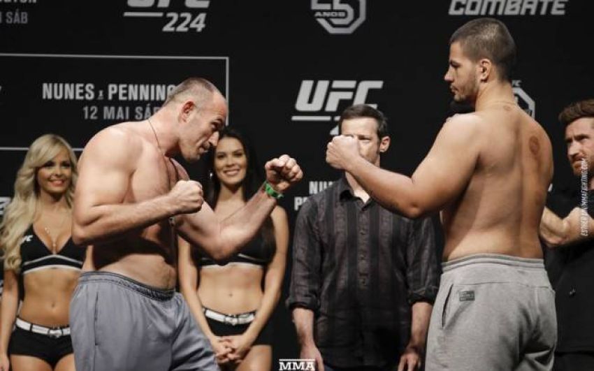 Видео боя Алексей Олейник - Джуниор Албини UFC 224