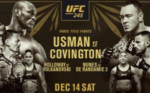 Зарплаты участников UFC 245: Камару Усман - Колби Ковингтон