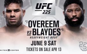 Видео боя Алистар Оверим - Кёртис Блэйдс UFC 225