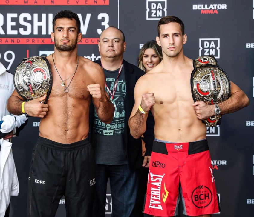 Видео взвешивания участников турнира Bellator 206