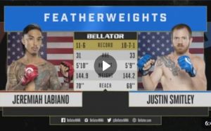 Видео боя Джереми Лабиано – Джастин Смитли Bellator 206