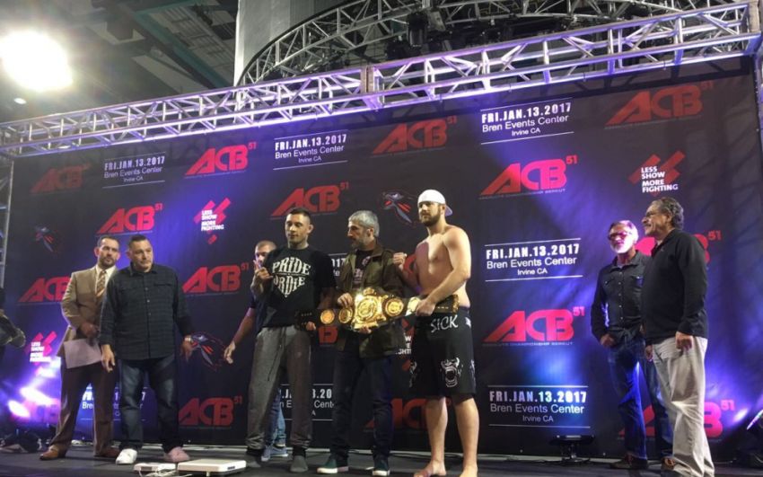 Результаты взвешивания перед турниром ACB 51