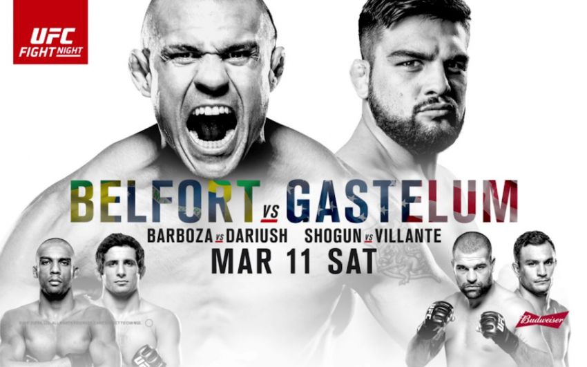 Прямая трансляция UFC Fight Night 106 Витор Белфорт - Келвин Гастелум