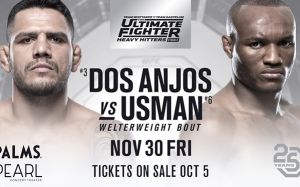 Прямая трансляция The Ultimate Fighter 28 Finale: Рафаэль Дос Аньос – Камару Усман