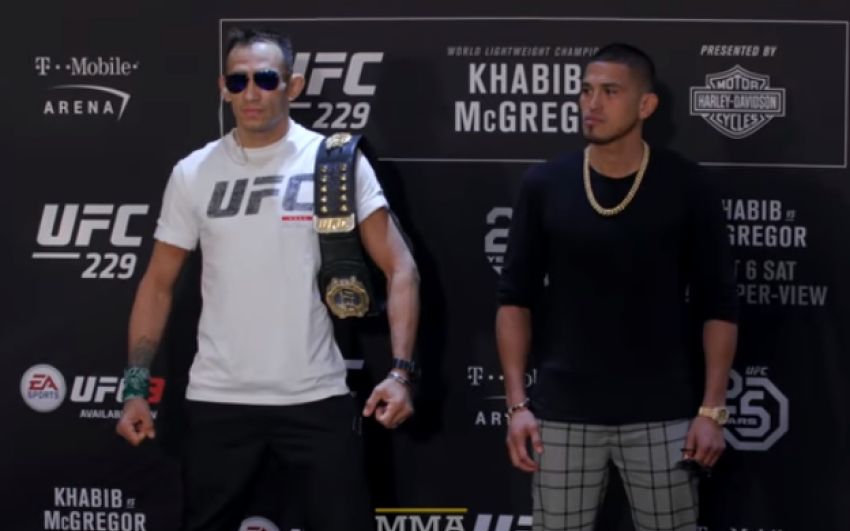 Битва взглядов участников турнира UFC 229: Хабиб Нурмагомедов - Конор МакГрегор