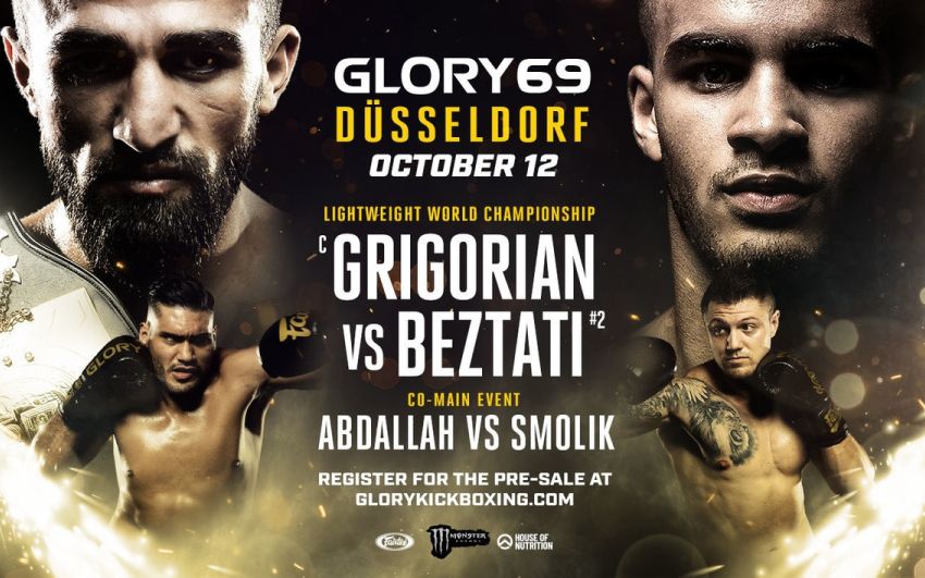 Прямая трансляция Glory 69: Марат Григорян - Тижани Безтати, Йоанн Конголо - Дмитрий Меньшиков
