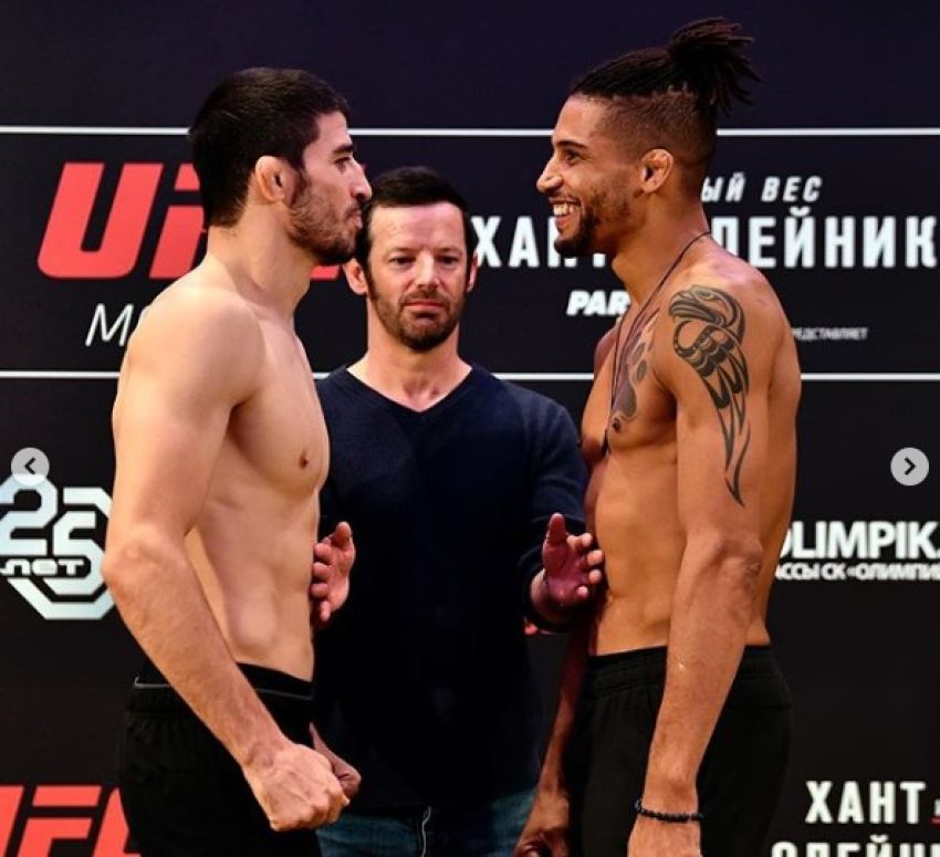 Видео боя Рустам Хабилов - Каян Джонсон UFC Fight Night 136 Moscow