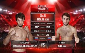 Видео боя Хасан Магомедшарипов - Тимур Акаба Fight Nights Global-GFC