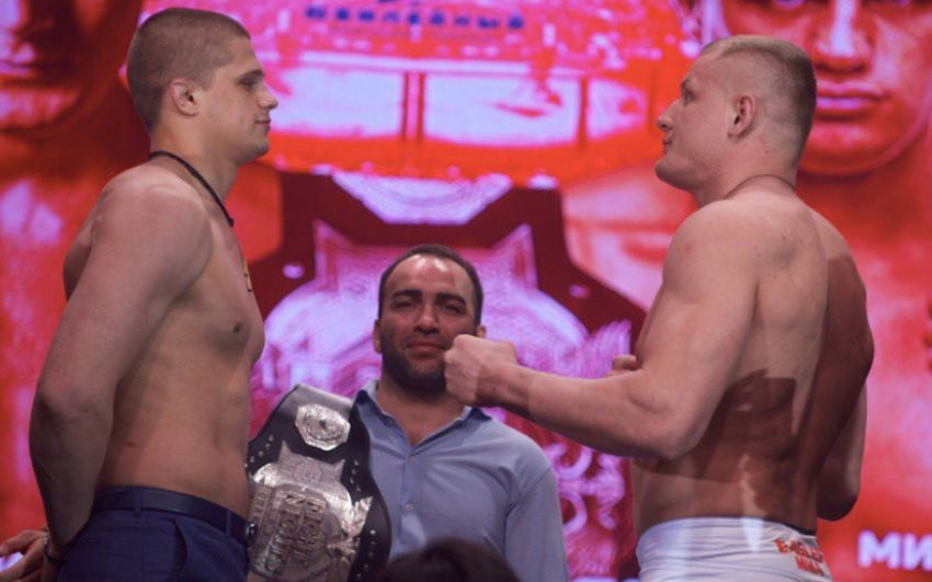 Официальная церемония взвешивания Fight Nights Global 68