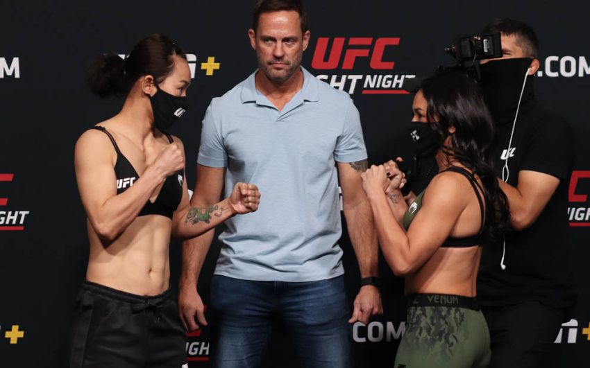 Видео боя Карла Эспарза - Янь Сяонань UFC Fight Night 188