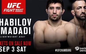 Рустам Хабилов против Реза Мадади на турнире UFC Fight Night: Арловский против Барнетта 3 сентября