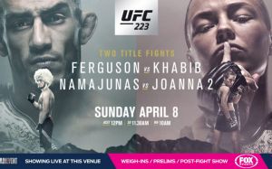 Файткард турнира UFC 223: Фергюсон - Нурмагомедов