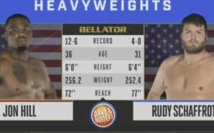 Видео боя Руди Шаффрот - Джон Хилл Bellator 202