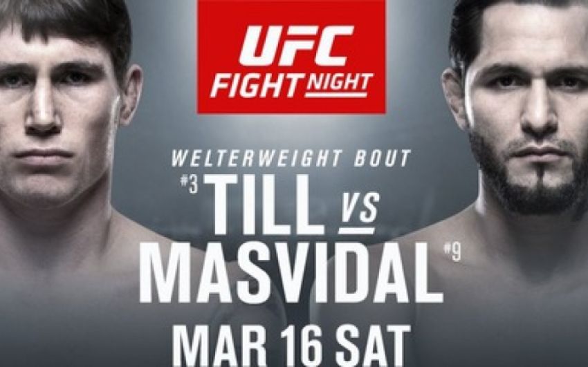 Прямая трансляция UFC Fight Night 147: Даррен Тилл - Хорхе Масвидаль