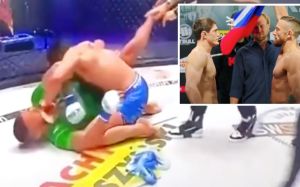 Российский боец Шамиль Мусаев устроил массовую драку на турнире KSW 58