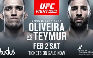 Чарльз Оливейра встретится с Дэвидом Теймуром на UFC on ESPN+ 2
