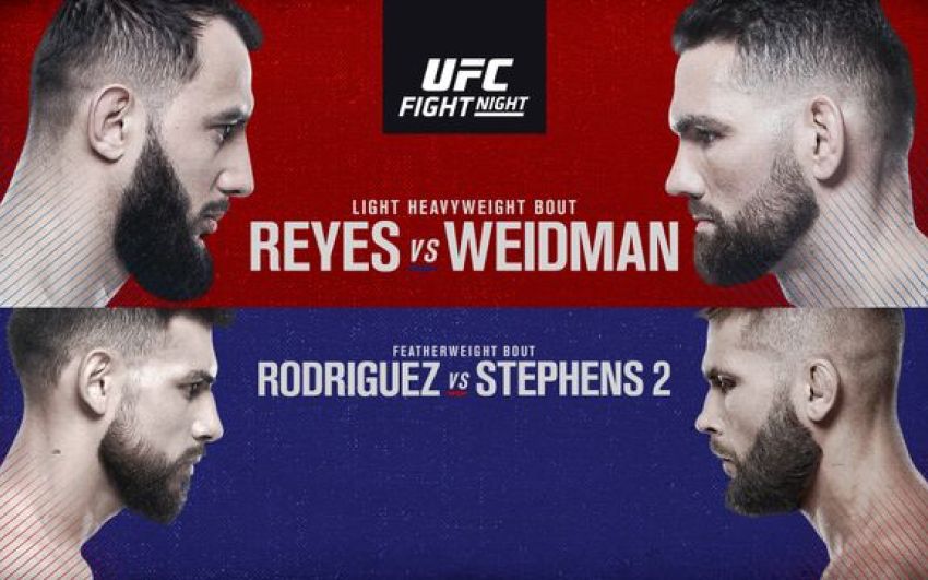 Ставки на UFC on ESPN 6: Коэффициенты букмекеров на турнир Крис Вайдман - Доминик Рейес