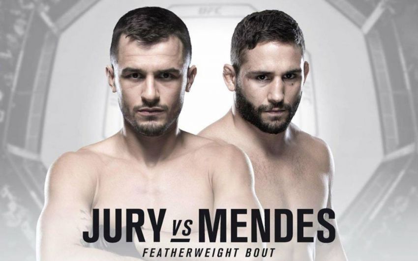 Видео боя Чед Мендес - Майлс Джури UFC Fight Night 133