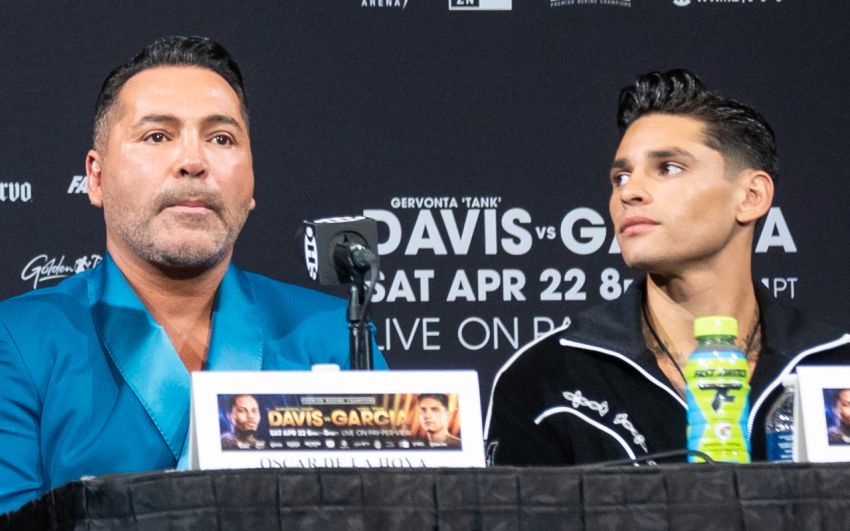 "Где же ты был?": Тренер Джервонты Дэвиса считает, что Оскар Де Ла Хойя предал Райана Гарсию