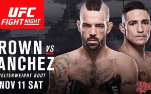 Видео боя Мэтт Браун - Диего Санчес UFC Fight Night 120