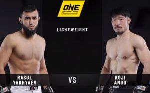 Видео боя Расул Яхьяев - Кожи Андо One Championship: Eternal Glory