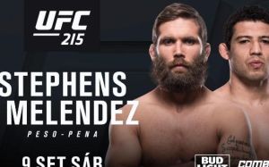 Видео боя Джереми Стивенс - Гилберт Мелендес UFC 215
