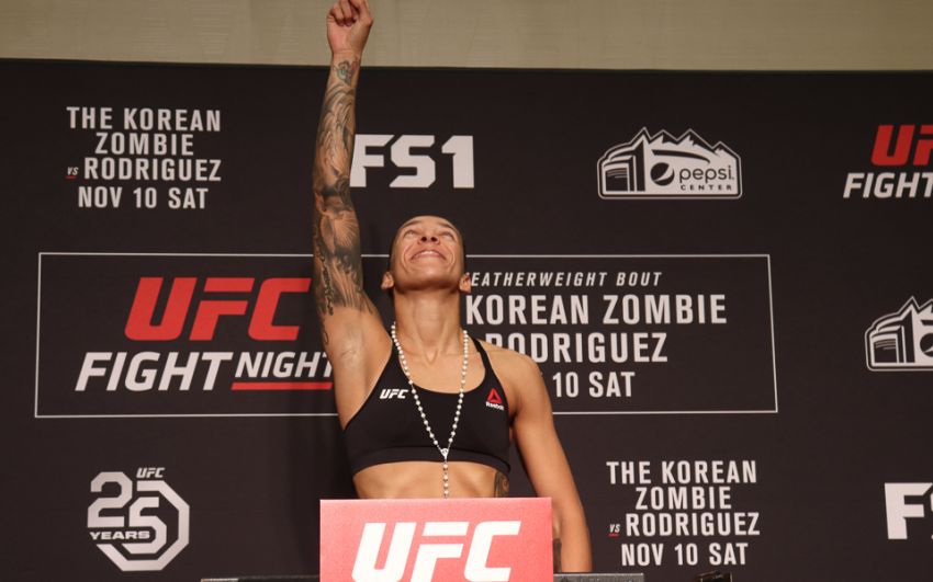 Результаты взвешивания турнира UFC on ESPN+ 13: Жермейн Де Рандами - Аспен Лэдд, Юрайа Фэйбер - Рики Симон