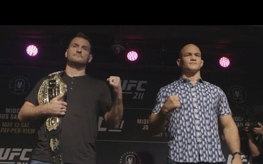 Битва взглядов перед UFC 211: Миочич - Дос Сантос 2