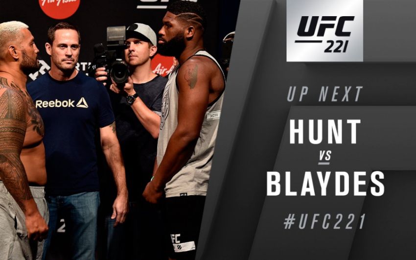 Видео боя Марк Хант - Кертис Блейдс UFC 221