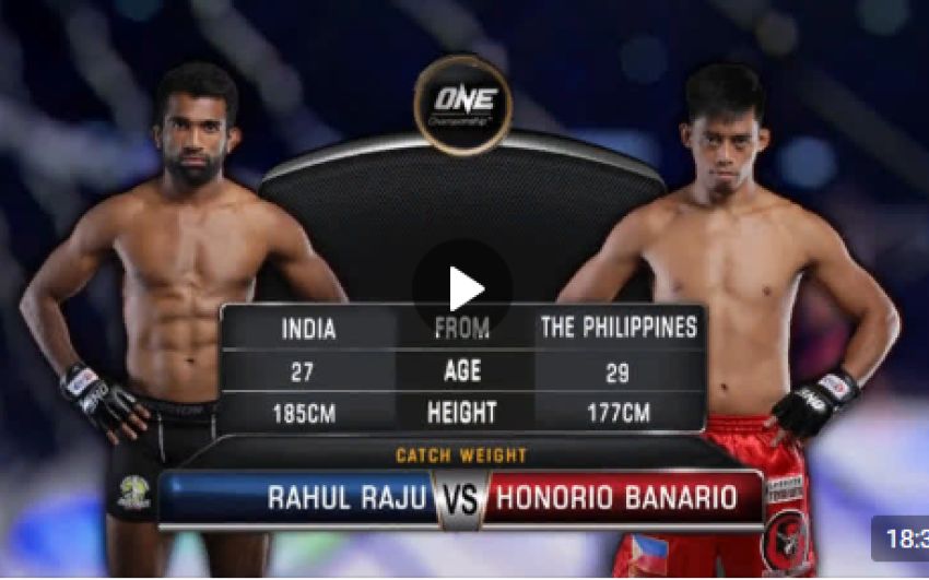 Видео боя Хонорио Банарио - Рахул Раджу One Championship: Conquest of Champions
