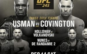 Где смотреть UFC 245: Камару Усман – Колби Ковингтон, Петр Ян – Юрайа Фэйбер