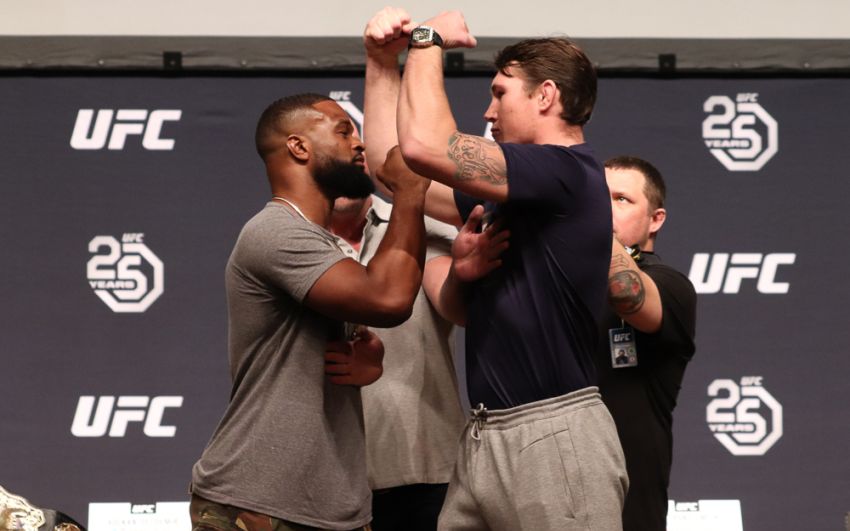 Открытая тренировка главных участников турнира UFC 228