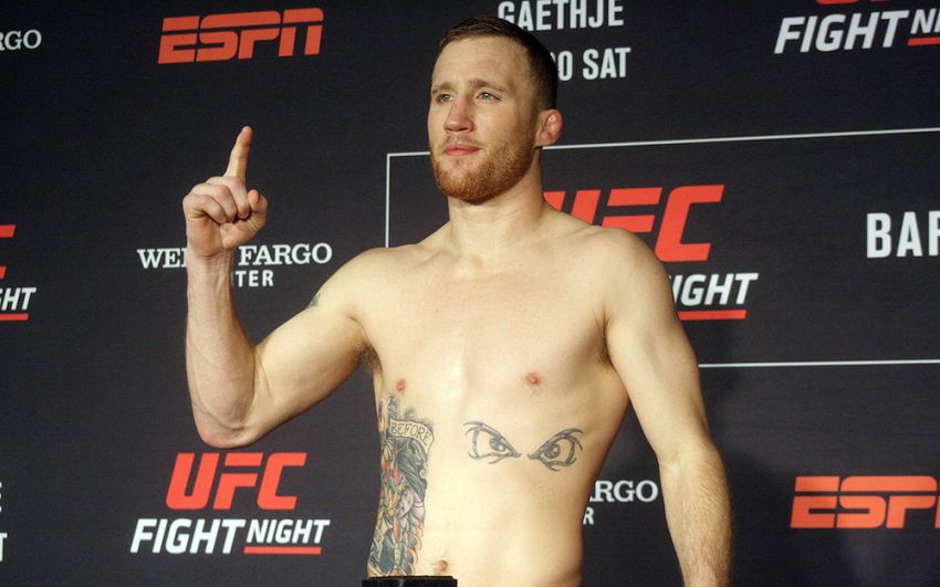 Джастин Гэтжи нокаутировал Эдсона Барбозу в ярком поединке на UFC on ESPN 2