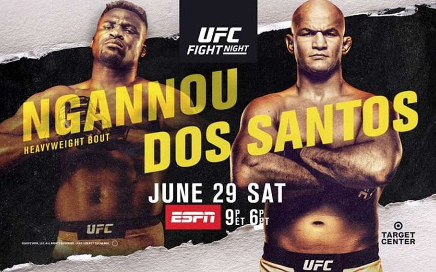 Результаты турнира UFC on ESPN 3: Фрэнсис Нганну - Джуниор Дос Сантос