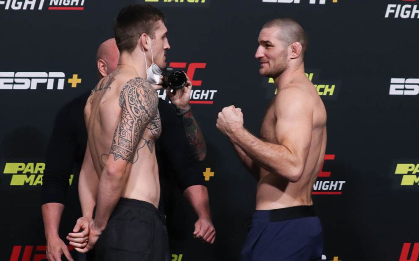 Видео боя Брендан Аллен - Шон Стриклэнд UFC Fight Night 182