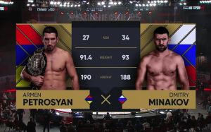 Видео боя Армен Петросян - Дмитрий Минаков AMC Fight Nights Global & "Стальное сердце"