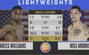 Видео боя Чарльз Уильямс - Уилл Моррис Bellator 202