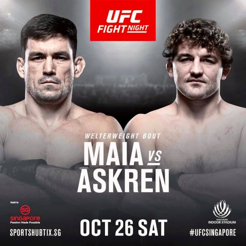 Где смотреть UFC Fight Night 162: Бен Аскрен – Демиан Майя
