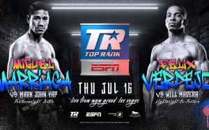 В Top Rank анонсировали кард от 16 июля: выступят Марриага и Вердехо
