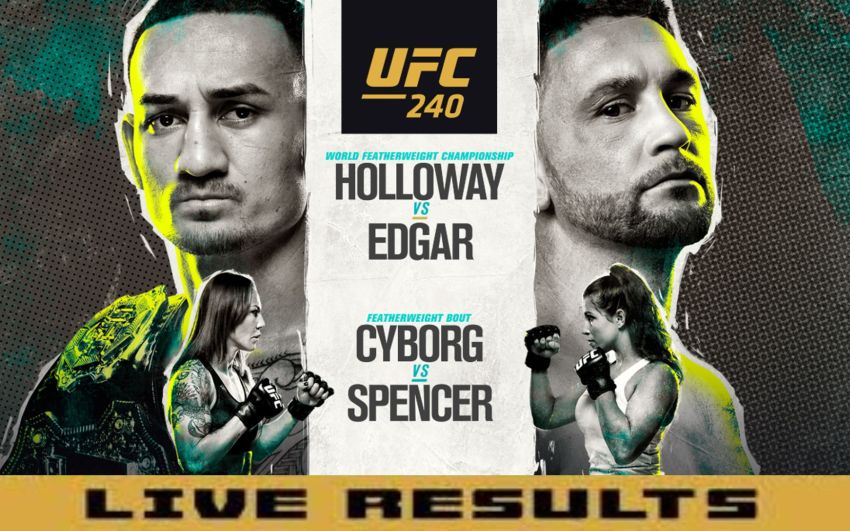 Результаты турнира UFC 240: Макс Холлоуэй - Фрэнки Эдгар