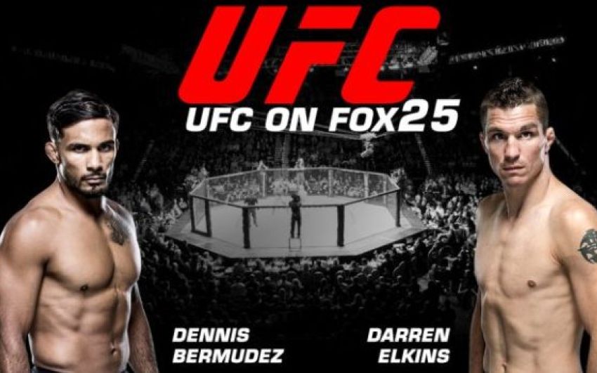 Видео боя Деннис Бермудес – Даррен Элкинс UFC Fight Night 114