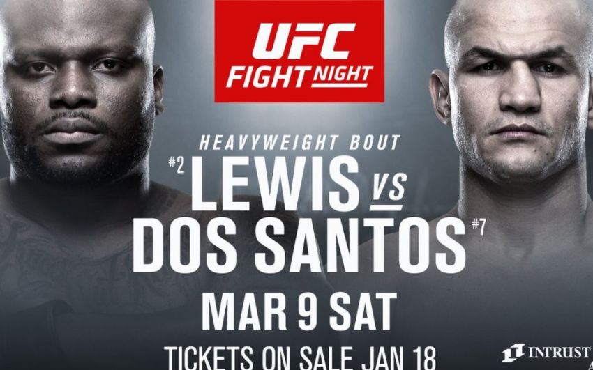 Файткард турнира UFC Fight Night 146: Джуниор Дос Сантос - Деррик Льюис