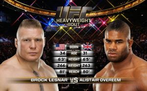 Видео боя Алистар Оверим – Брок Леснар UFC 141