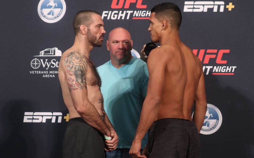 Видео боя Мэтт Браун - Мигель Баеза UFC on ESPN 8