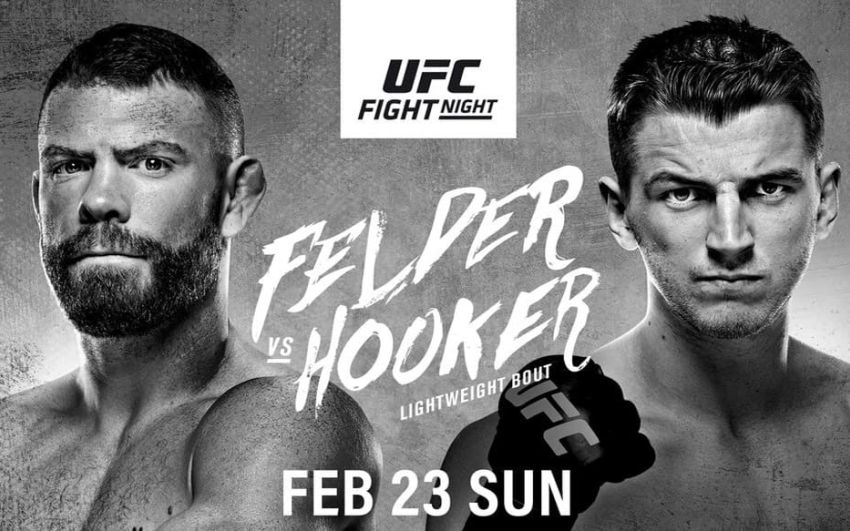 Файткард турнира UFC Fight Night 168: Пол Фелдер - Дэн Хукер