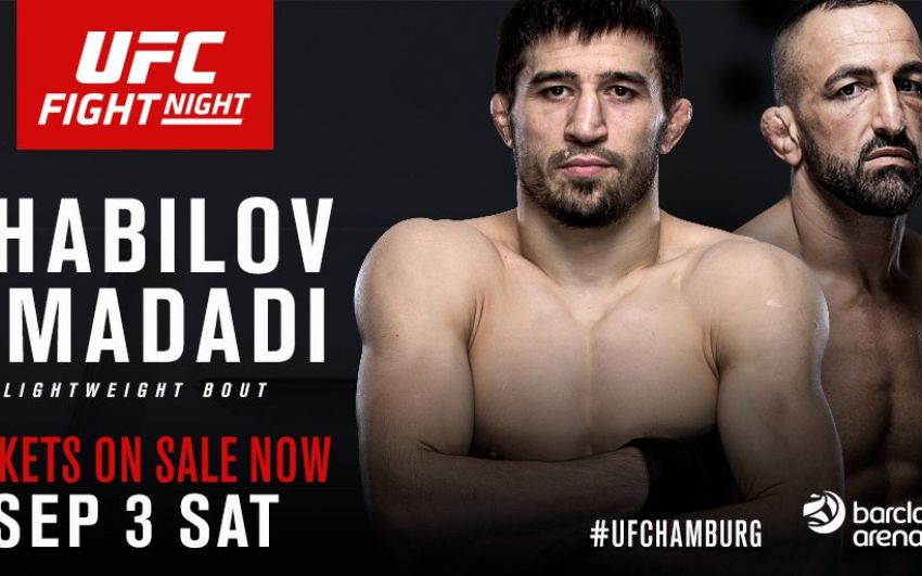 Рустам Хабилов против Реза Мадади на турнире UFC Fight Night: Арловский против Барнетта 3 сентября