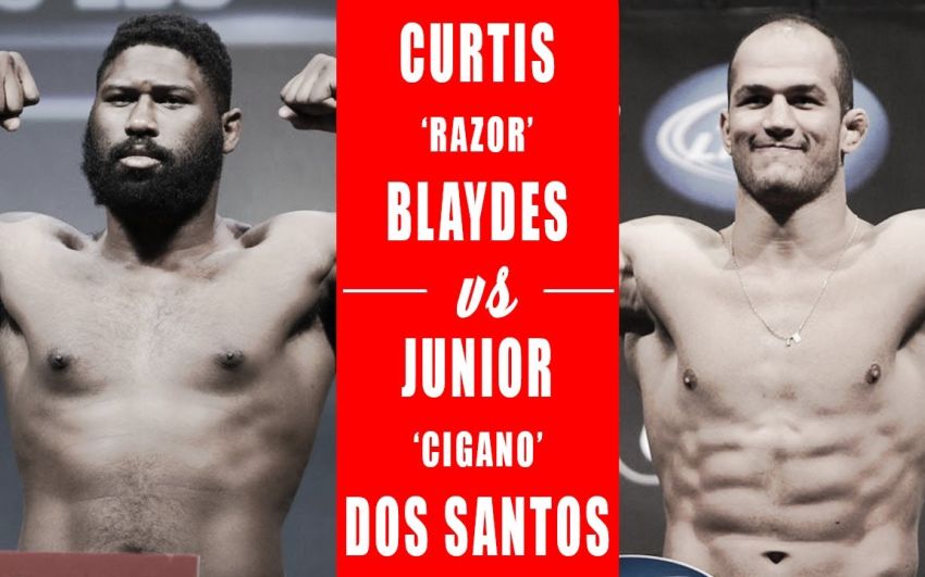 Прямая трансляция UFC on ESPN+ 24: Кертис Блэйдс – Джуниор Дос Сантос