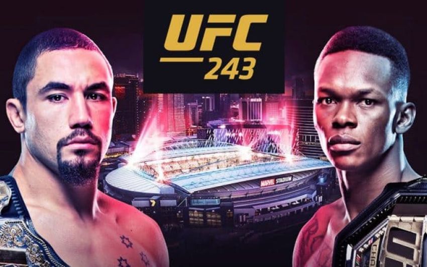 UFC 243 Роберт Уиттакер - Исраэль Адесанья. Смотреть онлайн прямой эфир