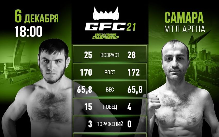 Видео боя Абдусамад Сангов - Эльдар Кахорманов GFC 21